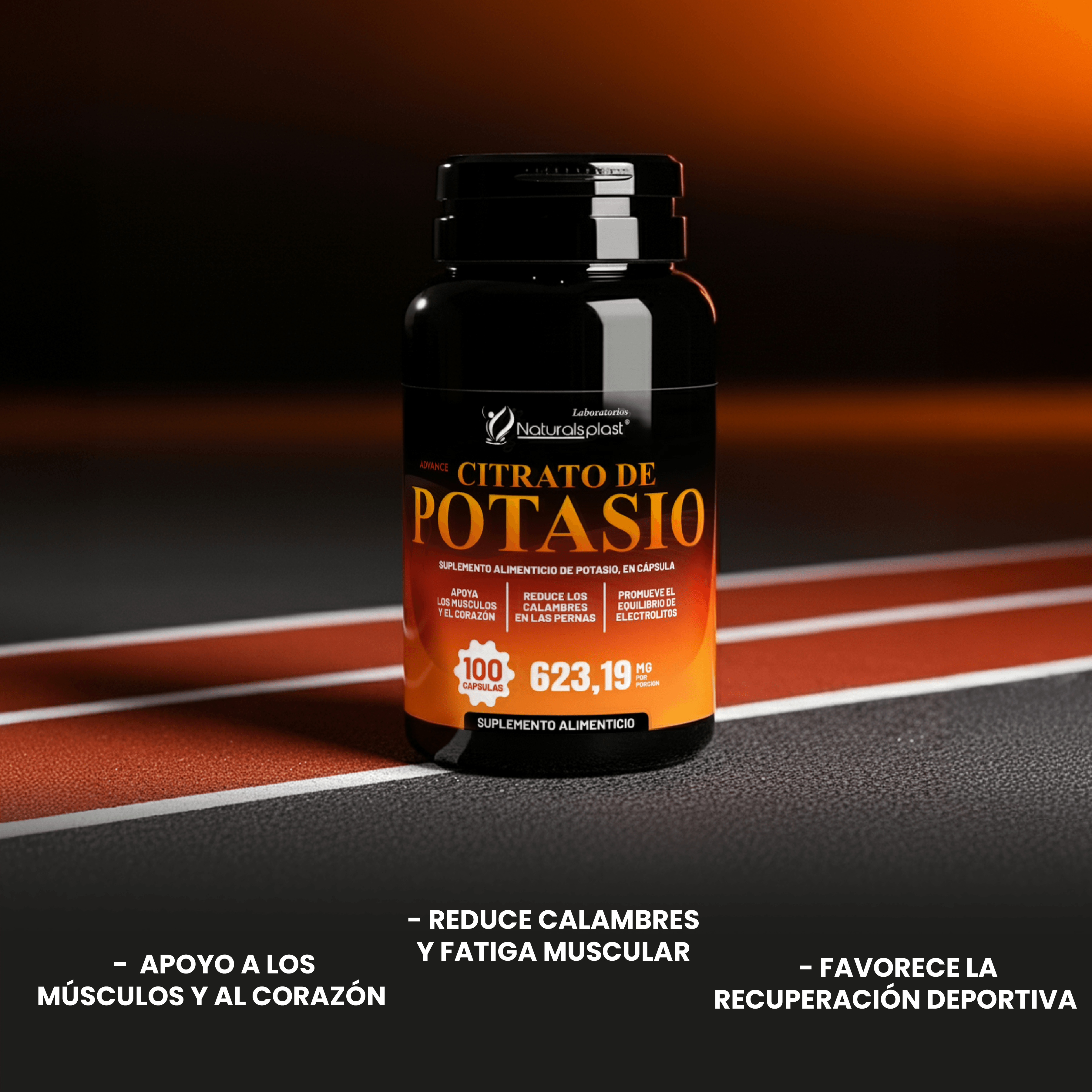 Citrato de Potasio 100 Cápsulas - Salud Cardiovascular | Naturalplast